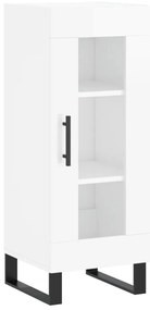 828822 vidaXL Сайдборд, бял гланц, 34,5x34x90 см, инженерно дърво
