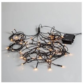 Eglo 41143 - LED Екстериорни Коледни лампички AKKU 64xLED/1 функция 2,7м IP44 топло бели
