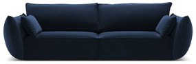 Тъмносин кадифен диван 208 cm Vanda – Mazzini Sofas