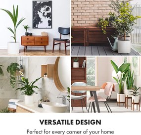 Blumfeldt Gendt, саксия, горна саксия, комплект от 3 броя, размери S/ M/ L, фибростъклен материал, интериор / екстериор