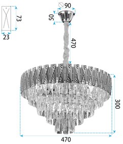 Пендел Cristal G059-CP