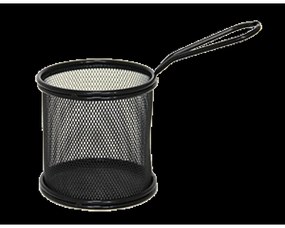 Horecano - Иноксова кошничка за сервиране кръгла черна 9x9см B2232 (181003-1)