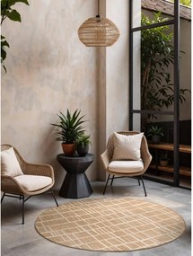 Кремав/в естествен цвят кръгъл килим за открито и закрито ø 160 cm Haringey Crouch – Ted Baker