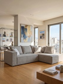 Ъглов диван Opalin-Сиво специално-Дясно