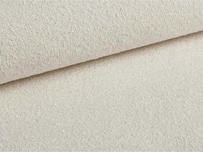 Двойно легло 140x200 cm тапицирано с място за съхранение с включена подматрачна рамка в цвят слонова кост Eric – Micadoni