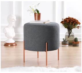 Тъмносива табуретка Copper – Artie