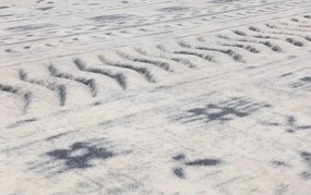 Бял вълнен килим 200x300 cm Masi – Agnella