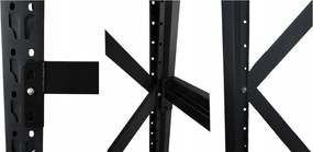 Метален стелаж за склад, гараж и работилница - 800 кг, 4 рафта 200x200x60