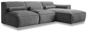 Сив ъглов диван (десен ъгъл) Flex Felix – Miuform