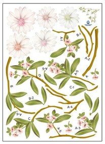 Комплект стикери за цъфтяща магнолия - Ambiance