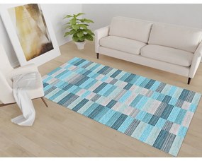 Син килим подходящ за пране 80x150 cm Hali – Vitaus