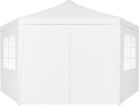 Градинска беседка 2 x 2 м - парти шатра със стени и прозорци Сив