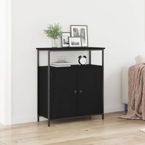 страничен шкаф Sonata H Черен дъб 70x30x80 см от инженерна дървесина