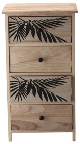 Комод ZOFIA с 4 чекмеджета - бохо дизайн, 40 x 29 x 73 cm