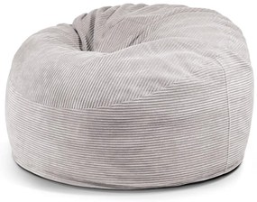 Светлосив пуф от рипсено кадифе Om 110 – SLOWDOWN