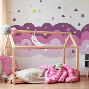 Стикер за стена скандинавски Облаци Звездно небе - Ambiance