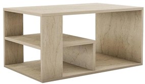 Холна маса JELIO, бежов мраморен декор