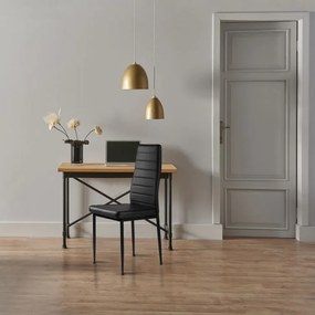 Комплект от 4 елегантни стола в черно с непреходен дизайн