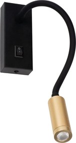 Kanlux 32519 - Гъвкава LED лампа TONIL LED/3,3W/230V черно/златно