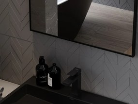Mexen Loft правоъгълно огледало за баня 90 x 60 см, черна рамка - 9852-090-060-000-70