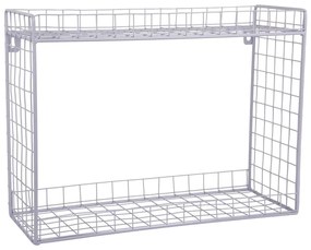 Лилав стоманен стенен рафт на няколко нива 40 cm Reja – PT LIVING