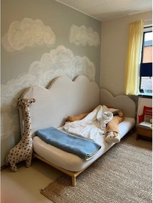 Единично легло от борова дървесина с решетка 90x200 cm Senza - Karup Design