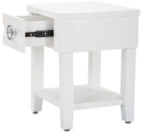 Нощно шкафче от бяла ела Shine - Mauro Ferretti