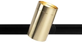 Релсова система с 3 прожектора 1-фазен черен със злато - Jeana