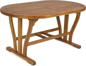 Градинска маса за хранене от масивна акация 90x150 cm Noemi – Bizzotto