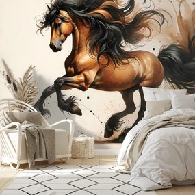 Фототапет – Див акварелен кон