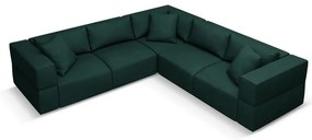 Зелен променлив ъглов диван Esther – Milo Casa