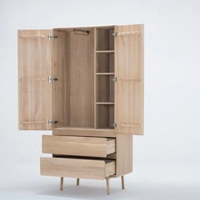 Дъбов гардероб 90x200 cm Fawn - Gazzda