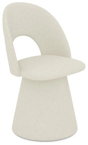 Кремав тапициран трапезен стол Kalo – Makamii