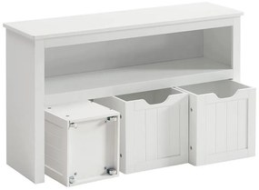 Шкаф с рафтове SORELL, бял