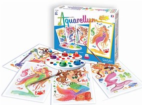 Sentosphere - Комплект за Оцветяване с Акварелни бои Русалки 664