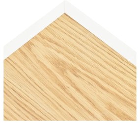 Бяла/естествена маса за телевизор от декор от дъб 180x45 cm Arista – Teulat