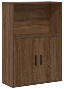 860415 vidaXL Библиотека, кафяв дъб, 60x24x85 см, инженерно дърво