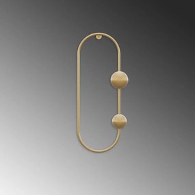 Метална стенна закачалка в златист цвят Dama – Kalune Design