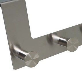 Матово сребро метален стелаж за врата 35 cm – Casa Selección