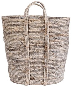 Сива кошница за съхранение, изработена от царевични листа Udine - House Nordic