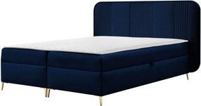 Облечено легло Fandy-Синьо-140 x 200