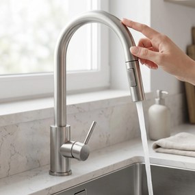 Смесител за кухня Rea Fresh Touch Brush Nickel