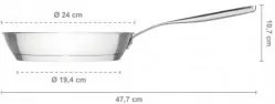 Fiskars - Тиган за пържене All Steel Pure 24 cm
