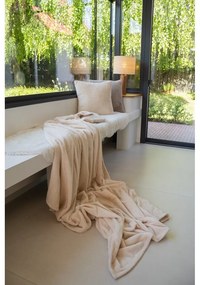 Одеяло от микроплюш в цвят слонова кост 150x200 cm Pippa – Tiseco Home Studio