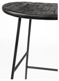 Черен бар стол 2 бр. (височина на седалката 62 cm) Tangle – White Label