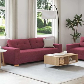 3324713 vidaXL Комплект дивани 2 pcs Виненочервен 221 x 78 x 80 см. Тъкан