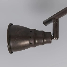 Таванен и стенен прожектор ръждиво кафяв въртящ се и наклонен - Coney 2