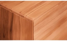 Нисък скрин от букова дървесина 134x63 cm Greg - The Beds