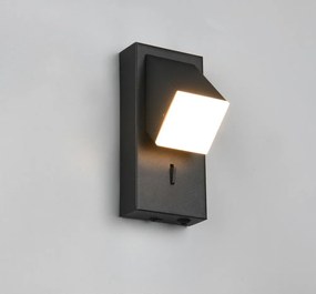 Матово черно LED стенна лампа Raglan – Trio