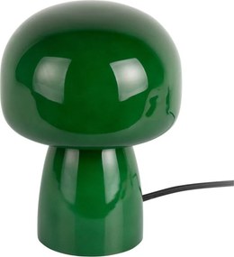 Тъмнозелена стъклена настолна лампа (височина 20 cm) Fervor – Leitmotiv